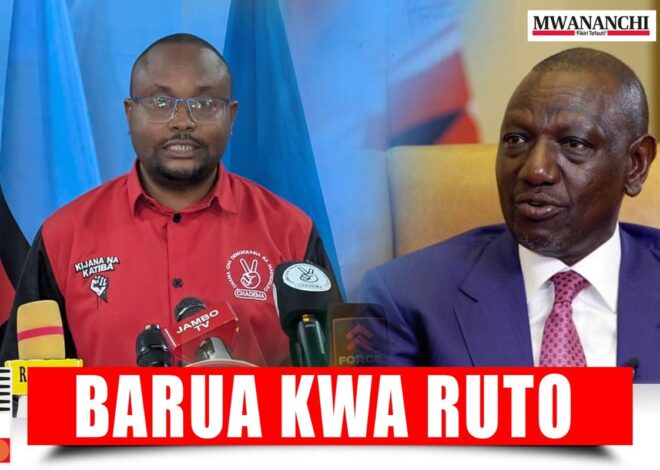 Chadema yamwandikia Ruto kuhusu Mwaipaya