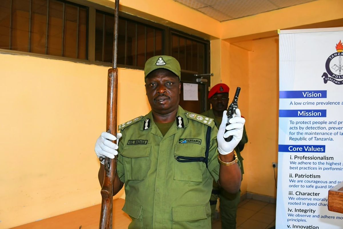 Two Mbeya residents surrender illegal firearms, 22 rounds of ammunition