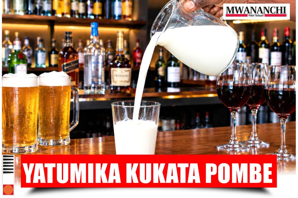 Maziwa yanavyotumika kukata pombe baa
